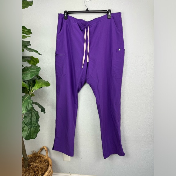 Figs Yola Skinny Scrub Pants Ultra Violet XXL TALL - Picture 3 of 7